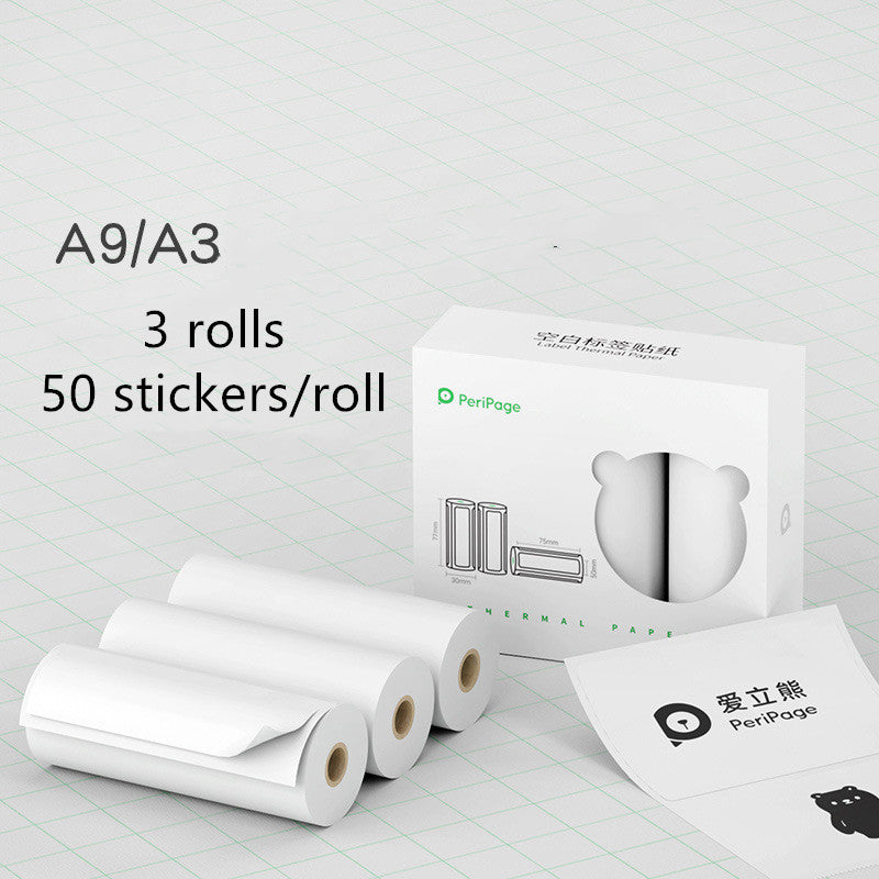 Lumiprint™ Adhesive Thermal Paper — Make Your Own Stickers Instantly | 3-Roll Pack